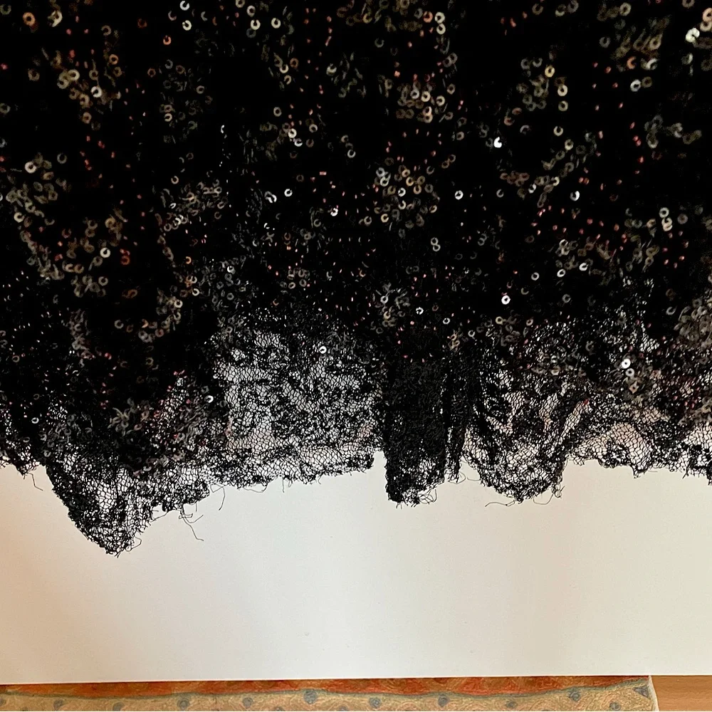Zara Limited Edition Black  Midi Embellished dress.  NWOT size M/L - Picture 7 of 16